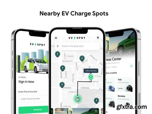 EV Charging Station Finder App | EV Spot Ui8.net