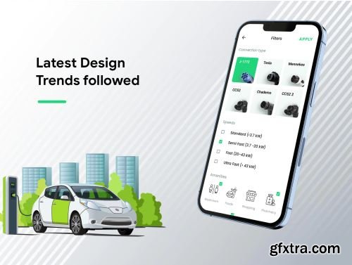 EV Charging Station Finder App UI | XD File | EV Spot Ui8.net