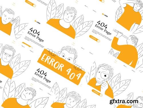 Error 404 illustrations Ui8.net