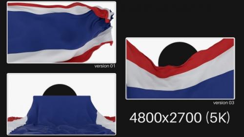 Videohive - Pack Of Tailand Flag On Alpha - 48311093 - 48311093