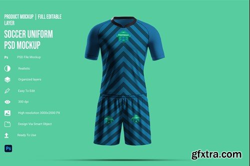 Soccer Uniform Mockup 8SA5K5W