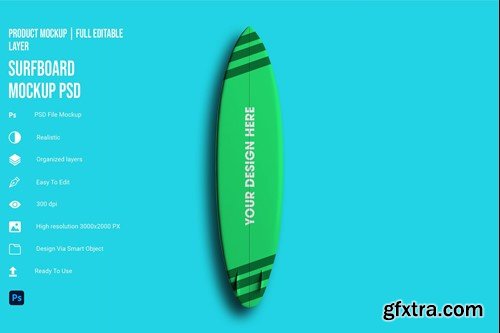 Surfboard Mockup ZSXPZWF