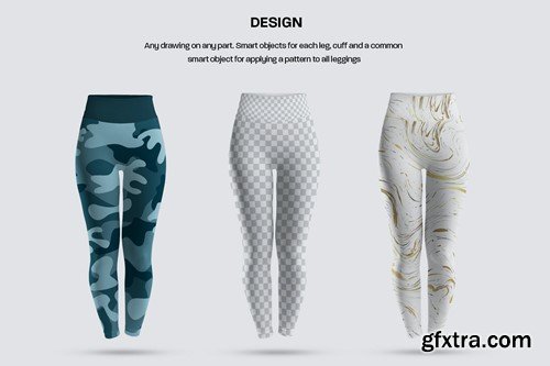 Mockup Sports Leggings With Wide Elastic Waist G9TG9TE