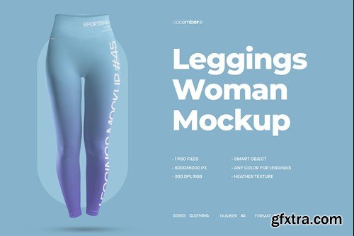 Mockup Sports Leggings With Wide Elastic Waist G9TG9TE