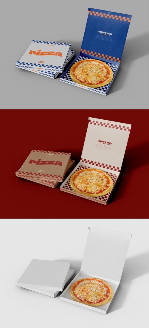 Takeaway Pizza Box Mockup 641781045