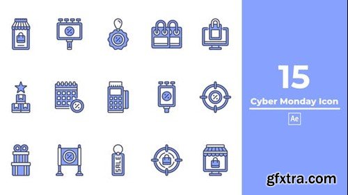 Videohive Cyber Monday Icon After Effect 48737200