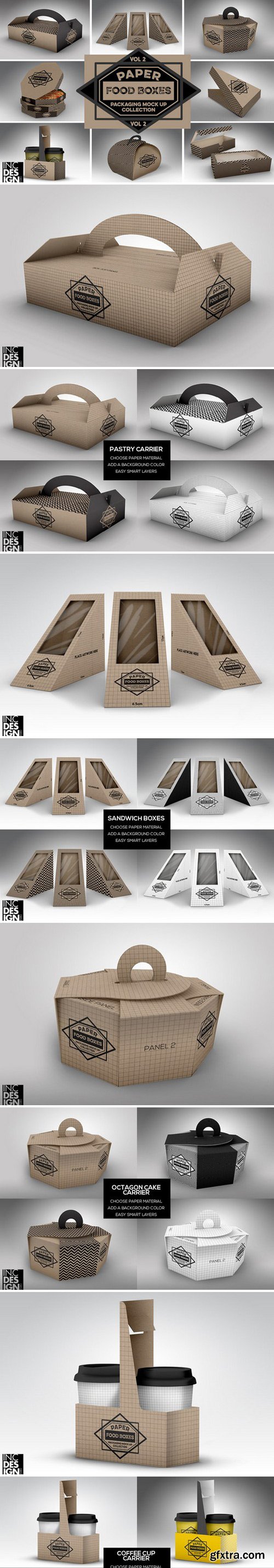 VOL.2 Food Box Packaging MockUps