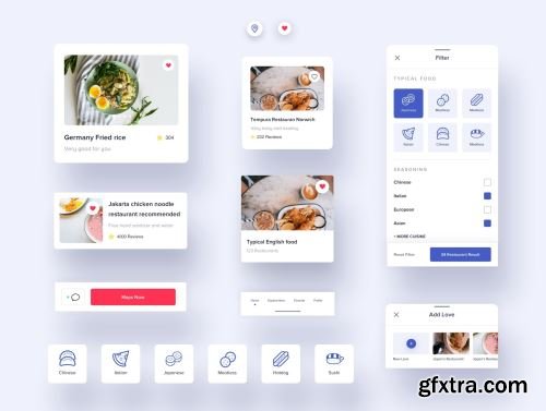 Food Frenzy - UI Kit Ui8.net