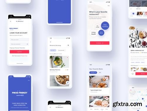 Food Frenzy - UI Kit Ui8.net