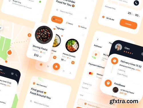 Foobase - Food Delivery UI Kit Ui8.net