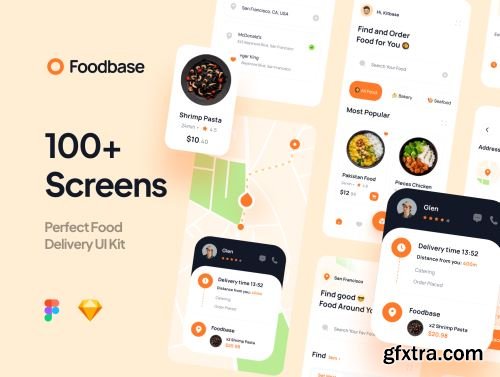 Foobase - Food Delivery UI Kit Ui8.net