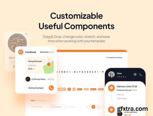Foobase - Food Delivery UI Kit Ui8.net