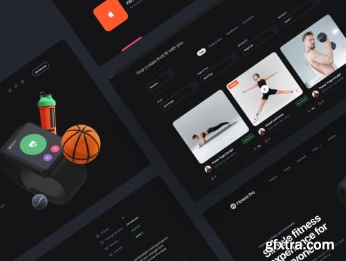 Fitness Pro: Website UI Kit Ui8.net