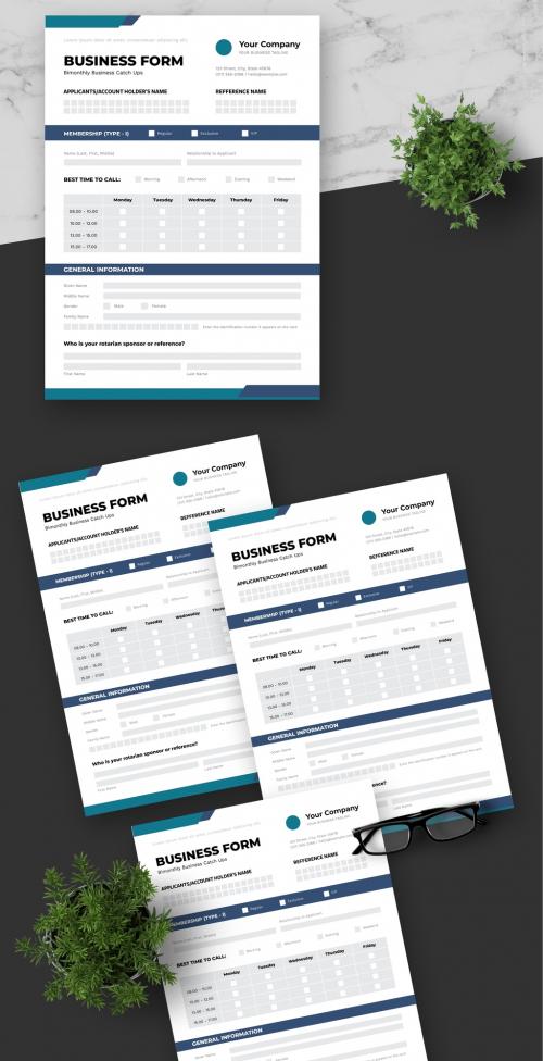 Blue Business Form 635173607