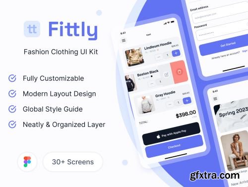 Fittly Fashion Clothing UI Kit Ui8.net