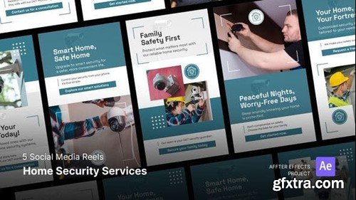 Videohive Social Media Reels - Home Security Services  After Effects Template 48671034