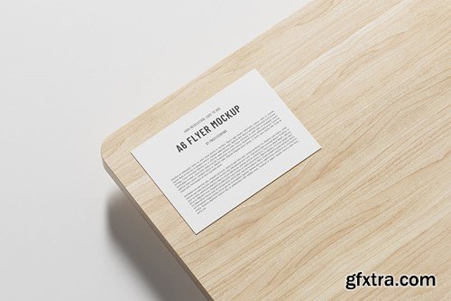 A6 Landscape Flyer Mockup Set HP4A4Z2