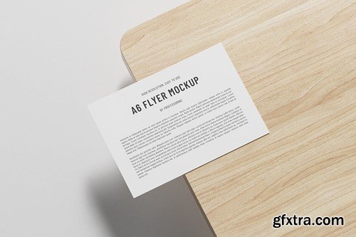 A6 Landscape Flyer Mockup Set HP4A4Z2