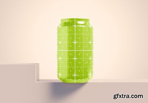 set Metal Cans Mockup G6H86U4