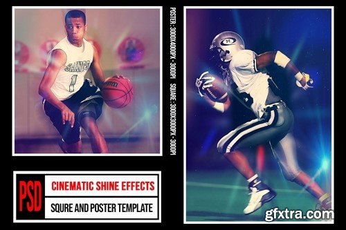 Square & Poster - Cinematic Shine Effects BRAGA27