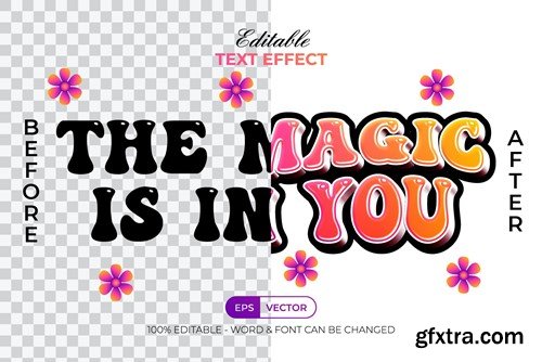 Quote Text Effect Colorful Style 4TXMFEC