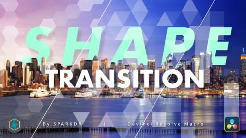 Videohive - Shape Transition | Davinci Resolve Macro - 48439129 - 48439129