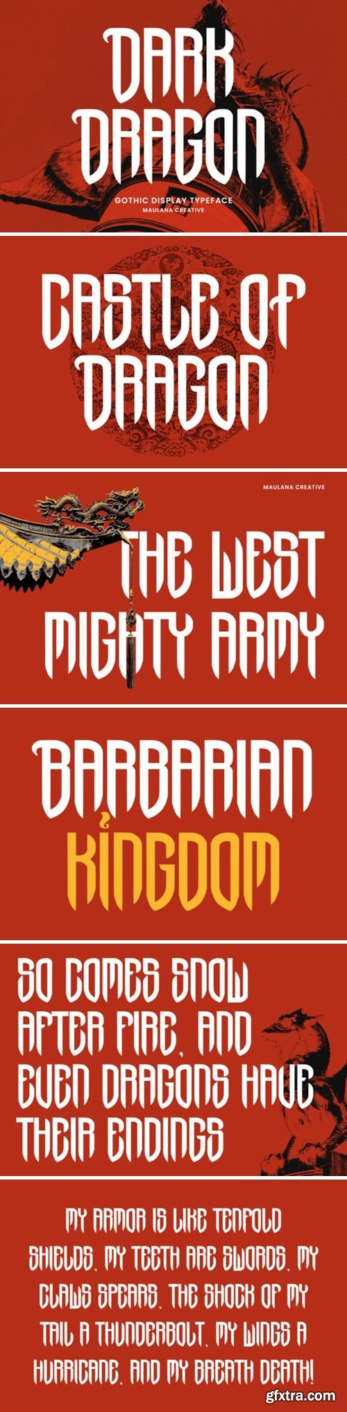 Dark Dragon Font