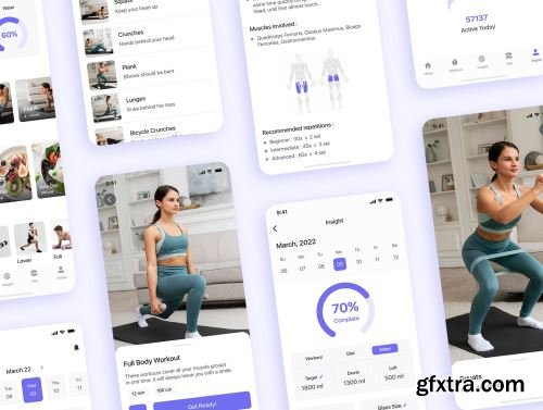 FitIt - Fitness App UI Kit Ui8.net