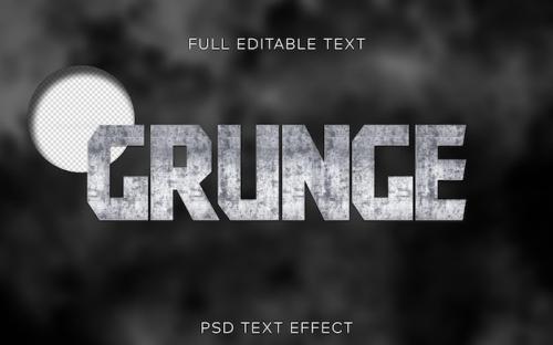 Premium PSD | Grunge text style effect psd template Premium PSD