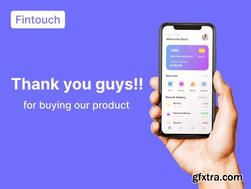 Fintouch - Fintech App UI Kit Ui8.net