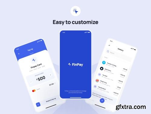 Finpay - Finance App UI Kit Ui8.net