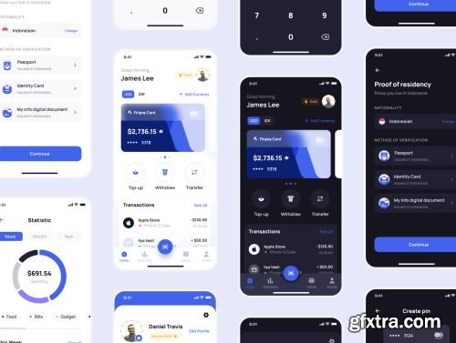 Finpay - Finance App UI Kit Ui8.net