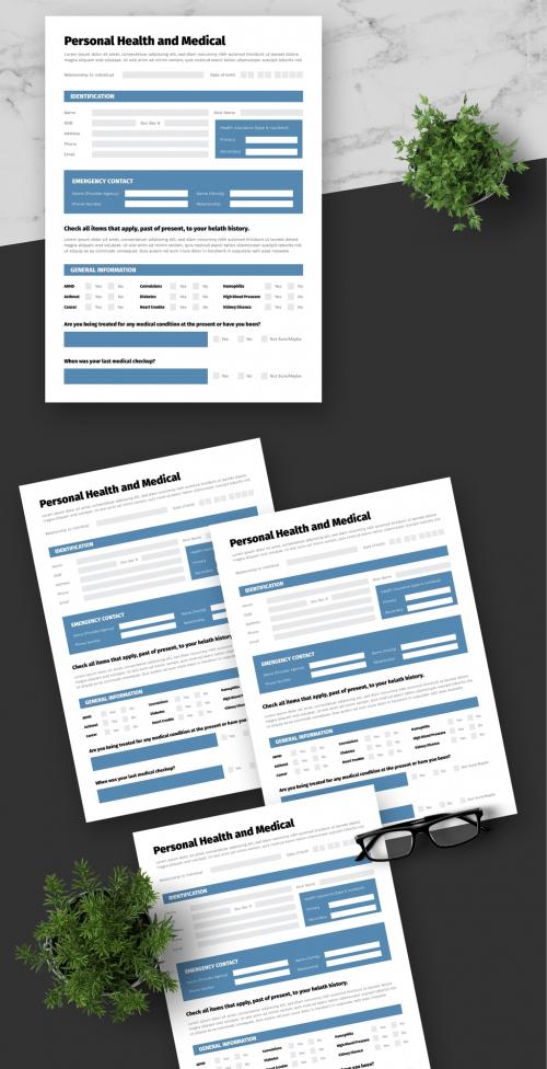 Blue Health Medical Data Form 635173041