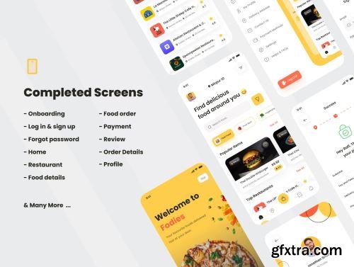Fodies - Food Delivery App UI Kit Ui8.net