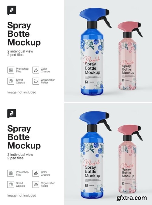 Plastic Spray Bottle Mockup 6H2AXEM