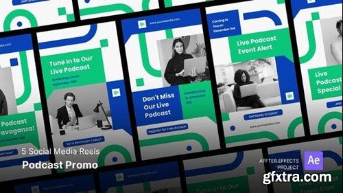Videohive Social Media Reels - Podcast Promo After Effects Template 48129211