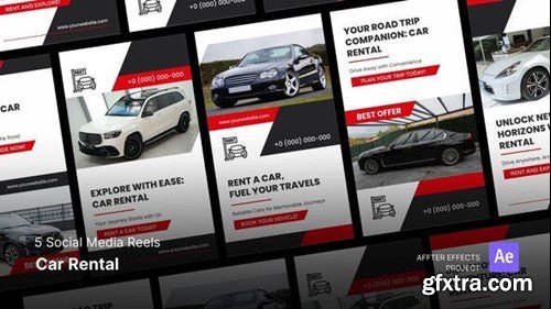 Videohive Social Media Reels - Car Rental After Effects Template 48362047