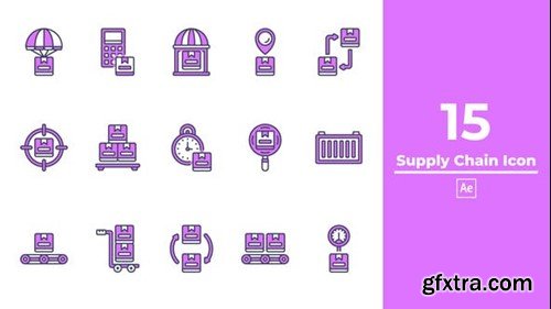 Videohive Supply Chain Icon After Effect 48752130