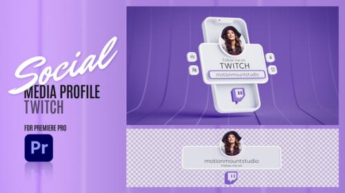 Videohive - Social Media Profile Twitch - Premiere Pro - 48504648 - 48504648