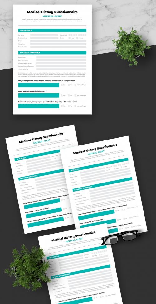 Green White Health Medical Data Form 635173035