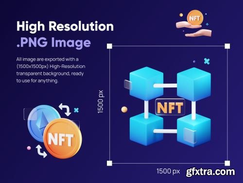 Enefty - NFT 3D Icon Set Ui8.net