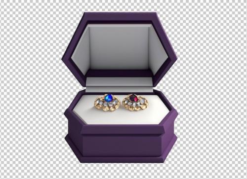 Premium PSD | 3d jewelry box Premium PSD