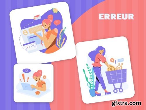 ERREUR - Illustration Mobile Kit Ui8.net