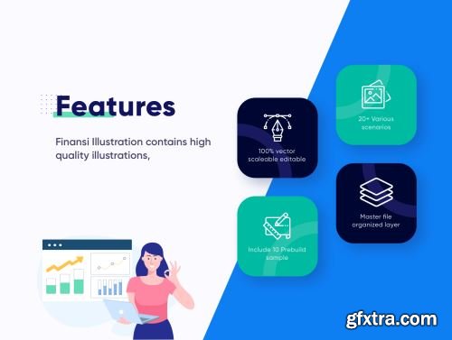 Finansi - Financial & Fundrising Illustrations Ui8.net