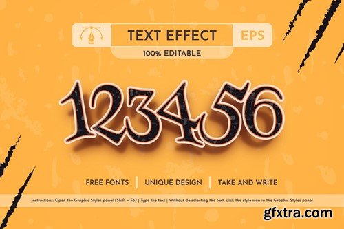 Halloween Party - Editable Text Effect, Font Style WS8L8LH