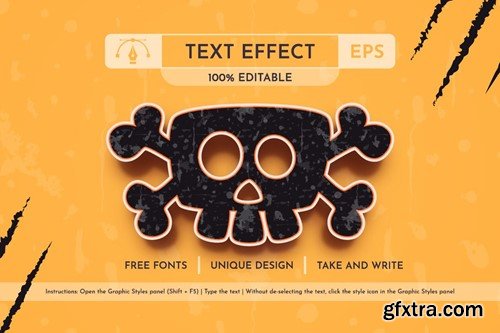 Halloween Party - Editable Text Effect, Font Style WS8L8LH