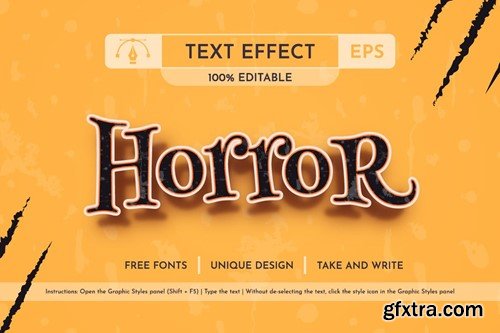 Halloween Party - Editable Text Effect, Font Style WS8L8LH