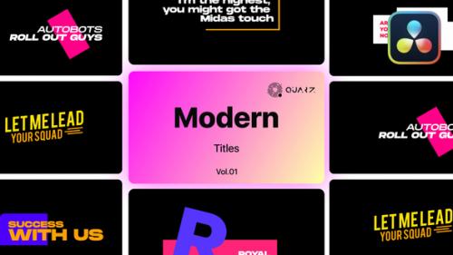 Videohive - Big Modern Titles for DaVinci Resolve Vol. 01 - 48596213 - 48596213