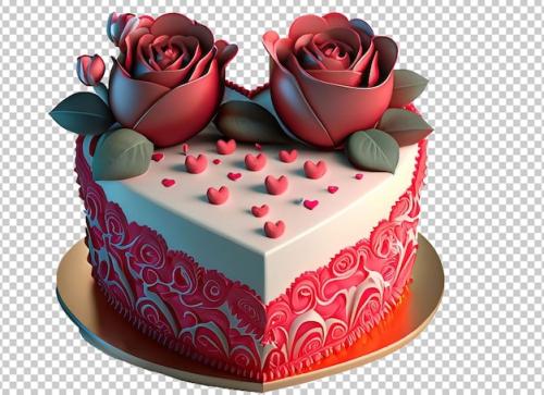 Premium PSD | Beautiful birthday cake Premium PSD