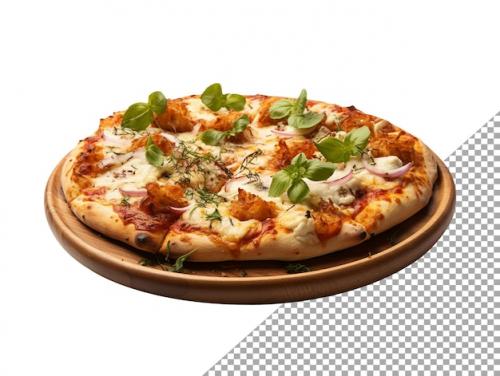 Premium PSD | Delicious italian pizza fastfood with transparent background Premium PSD